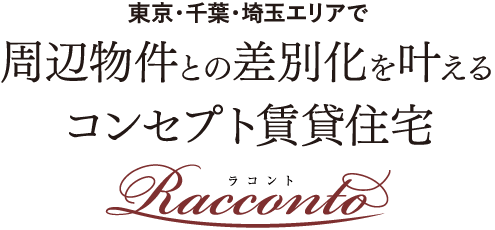 周辺物件との差別化を叶えるコンセプト賃貸住宅