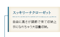 スッキリーナクローゼット｜自由に高さが調節で来て収納上手になれちゃう大容量収納。